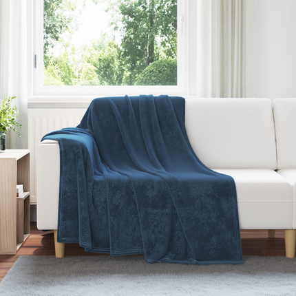 Filtar 6 st Mörkblå 150 x 200 cm 4.68 Fleece