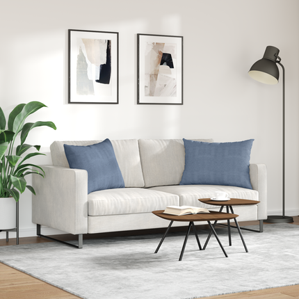 Sofakuddar 2 pcs Blå 70 x 50 cm Kordread tyg
