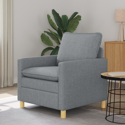 Soffa Ljusgrå 76 x 81 x 87,5 cm Tyg