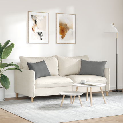 Sofakuddar 2 pcs Mörkgrå 60 x 40 cm tyg