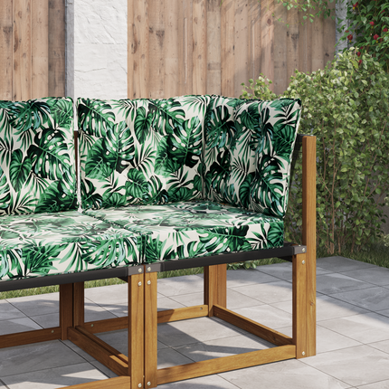 Utomhus Soffa Kudde Polyester Bladmönster 60 x 40 x 10 cm