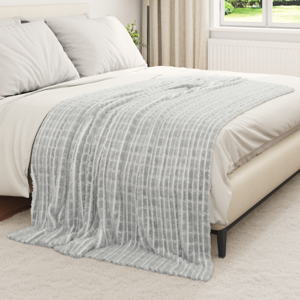 Filtar 6 st Grå 200 x 150 cm 4.5 Fleece