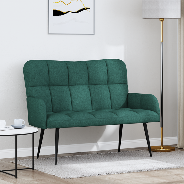 2-sits soffa Mörkgrön 115 x 61 x 87 cm Tyg