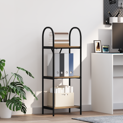 Hyllsystem 3 nivåer 40 x 30 x 109 cm Konstruerat trä Artisan Ek