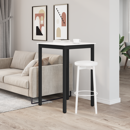Barbord Vit 70 x 70 x 105 cm Massiv furu