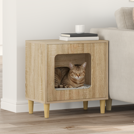 Katt hus Sonoma 51 x 30 x 52 cm Konstruerat trä