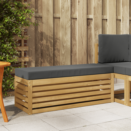 Utomhussoffset Vit och antracit 115 x 43 x 45 cm