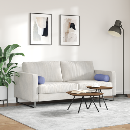 Bolsterkuddar 2 pcs Jeansblå Ø 15 x 40 cm tyg
