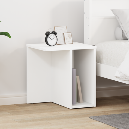 Sidobord Vit 37 x 32 x 40 cm Konstruerat trä