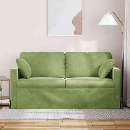 Soffa Ljusgrön 158 x 78 x 80 cm Sammet