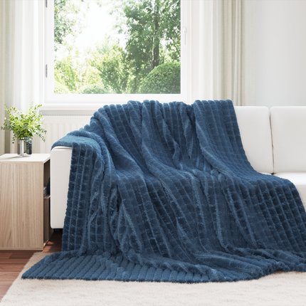 Filtar 6 st Mörkblå 270 x 240 cm 9.6 Fleece