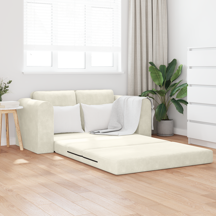 Soffsäng Kräm 148 x 71 x 83 cm Sammet