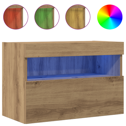 TV Vägghylla 60 x 30 x 40 cm artisan ek Konstruerat trä