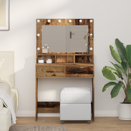 Smyckebord Gammalt trä 79 x 41 x 135 cm Konstruerat trä