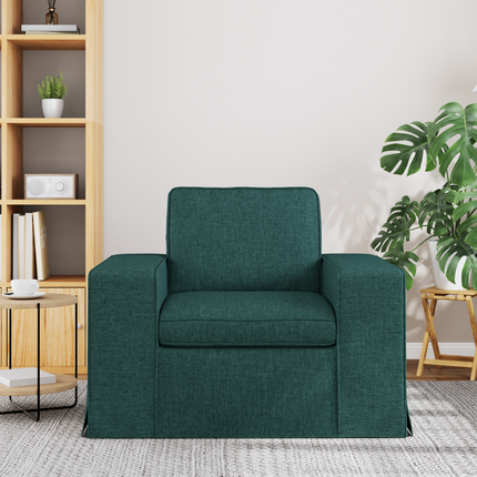 Soffa Mörkgrön 103 x 80 x 82 cm tyg