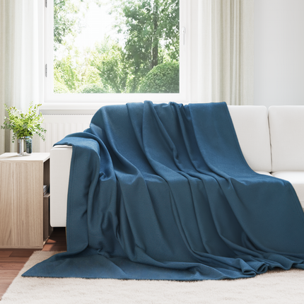 Kastfilt Mörkblå 240 x 220 cm Fleece