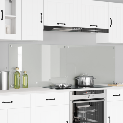Köksskydd 2 st Transparent 90 x 60 cm härdat glas