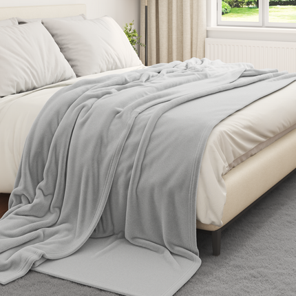 Kastfilt Grå 240 x 270 cm Fleece