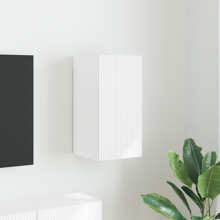 TV Vägghylla 30 x 31 x 60 cm Vit Konstruerat trä
