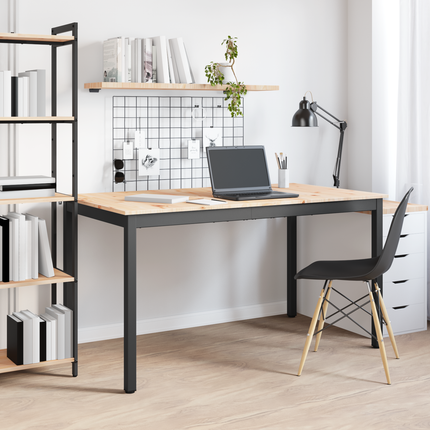 Matbord Naturfärg 140 x 80 x 75 cm Massiv furu