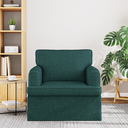 Soffa Mörkgrön 84 x 80 x 85 cm tyg