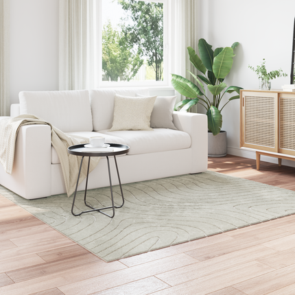 Områdesmattor Fyrkantig PALMERAS Grön 120 x 120 cm Polyester