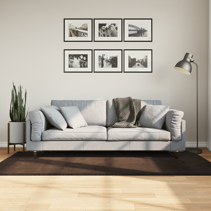 Mellanhög mjuk och tvättbar matta HUARTE Brun 200 x 100 cm