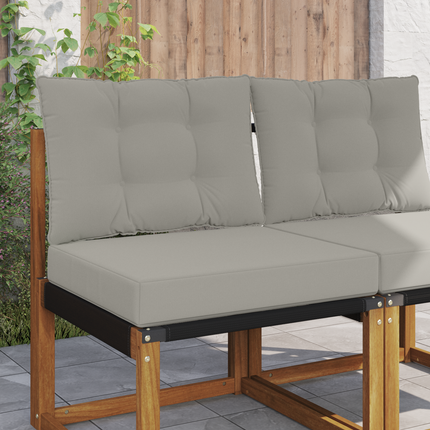 Utomhus Soffa Kudde Polyester Grå 60 x 50,5 x 8 cm