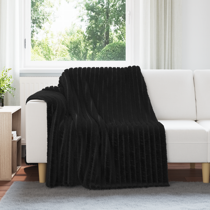 Kastfilt Svart 200 x 150 cm Fleece