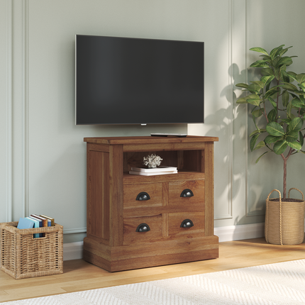 Förvaringsskåp Naturfärg 60 x 30 x 60 cm Massivt teakträ