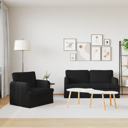 Soffset 2 st Svart tyg