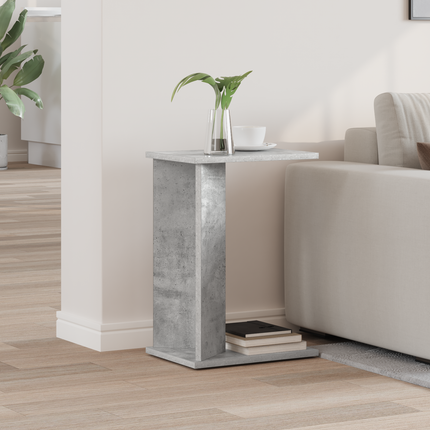 Sidobord Betonggrå 35 x 25 x 50 cm Konstruerat trä
