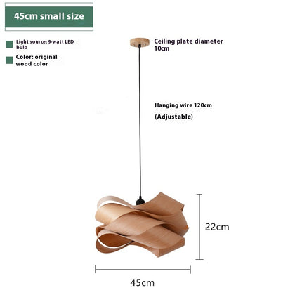 Simple Solid Wood Homestay Art Creative Decoration Inn Lamps