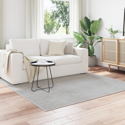 Områdesmattor Fyrkantig LUGO Kräm 200 x 200 cm Polyester
