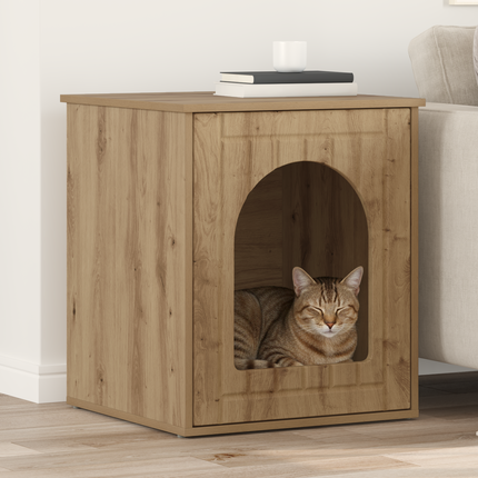 Katt hus Artisan Ek 53 x 52 x 62 cm Konstruerat trä