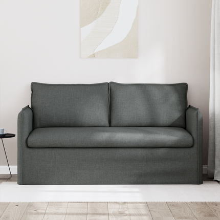 Soffa Mörkgrå 156 x 82 x 85 cm tyg