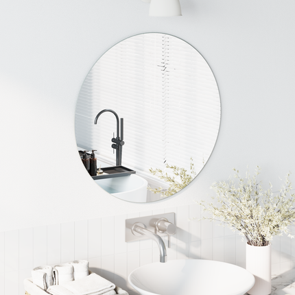 Väggspegel Rund Ø 60 cm härdat glas