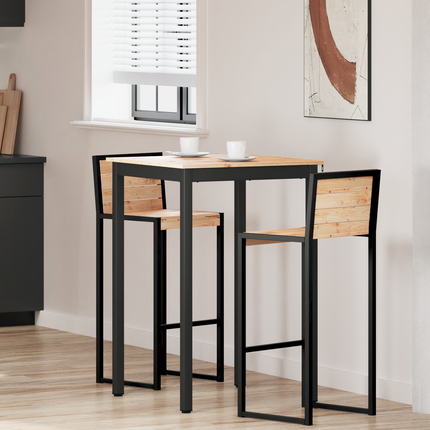 Barbord Naturfärg 70 x 70 x 105 cm Massiv furu