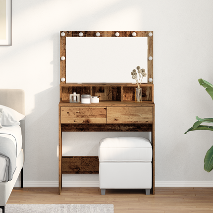 Smyckebord Gammalt trä 80 x 41 x 134,5 cm Konstruerat trä