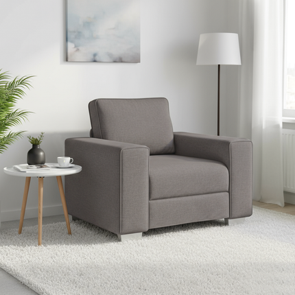 Soffstol Taupe 100 cm tyg