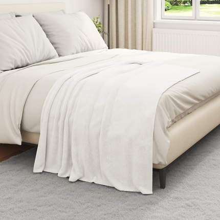 Filtar 6 st Vit 130 x 150 cm 3.04 Fleece