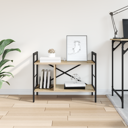 Hyllsystem 3 nivåer 75 x 30 x 58,5 cm Konstruerat trä Sonoma-ek