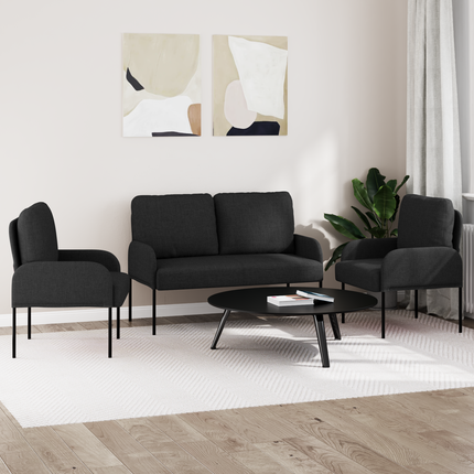 Soffgrupper 3 st Svart Plywood