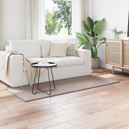 Områdesmattor Rektangulär SIROLO Sand 200 x 80 cm Polyester