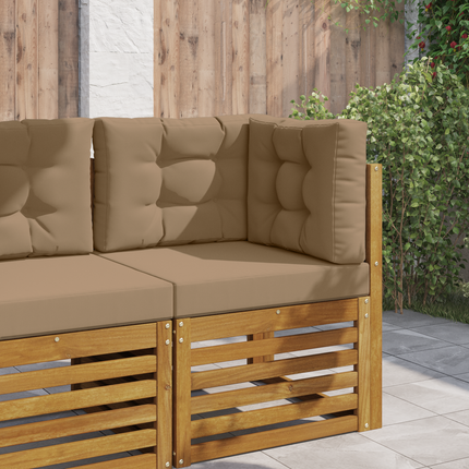 Utomhus Soffa Kudde Polyester Taupe 60 x 60 x 8 cm