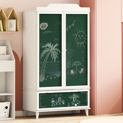 Barnens kreativa förvaring ROROS Vit 90 x 45 x 165 cm