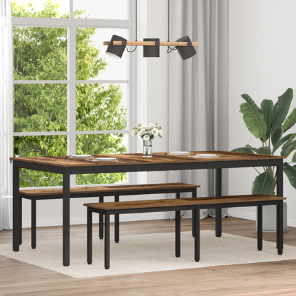 Matbord 200 x 100 x 75 cm Konstruerat trä Rektangulär