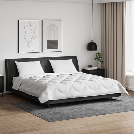 All-säsong Duvet med kudde 3 st Vit Mikrofiber