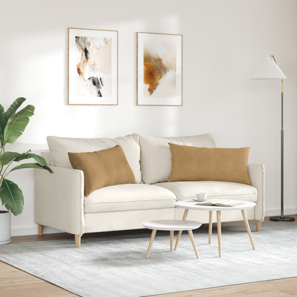Sofakuddar 2 pcs Brun 80 x 40 cm Kordread tyg