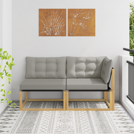 Sektionell Soffa Enheter med kudde Vit 162,5 x 83 x 73 cm